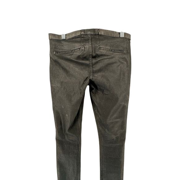 Helmut Lang Black Coated Skinny Pants Women’s Size 27 Minimalist Stretch - Picture 3 of 5
